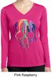 Halloween Melting Skull Ladies Dry Wicking Long Sleeve Shirt