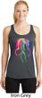 Halloween Melting Skull Ladies Dry Wicking Racerback Tank Top