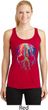 Halloween Melting Skull Ladies Dry Wicking Racerback Tank Top