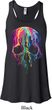 Halloween Melting Skull Ladies Flowy Racerback Tanktop