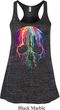 Halloween Melting Skull Ladies Flowy Racerback Tanktop