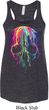 Halloween Melting Skull Ladies Flowy Racerback Tanktop