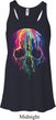 Halloween Melting Skull Ladies Flowy Racerback Tanktop