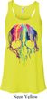 Halloween Melting Skull Ladies Flowy Racerback Tanktop