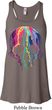 Halloween Melting Skull Ladies Flowy Racerback Tanktop
