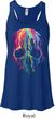 Halloween Melting Skull Ladies Flowy Racerback Tanktop