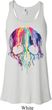 Halloween Melting Skull Ladies Flowy Racerback Tanktop