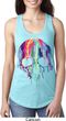 Halloween Melting Skull Ladies Ideal Tank Top
