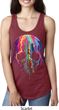 Halloween Melting Skull Ladies Ideal Tank Top