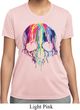 Halloween Melting Skull Ladies Moisture Wicking Shirt