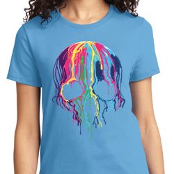 Halloween Melting Skull Ladies Shirt Halloween Melting Skull Ladies Shirt