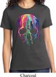 Halloween Melting Skull Ladies Shirt