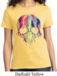 Halloween Melting Skull Ladies Shirt