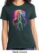 Halloween Melting Skull Ladies Shirt