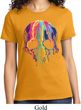Halloween Melting Skull Ladies Shirt