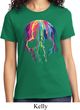 Halloween Melting Skull Ladies Shirt