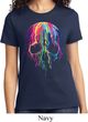Halloween Melting Skull Ladies Shirt