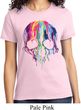 Halloween Melting Skull Ladies Shirt