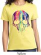 Halloween Melting Skull Ladies Shirt