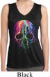Halloween Melting Skull Ladies Sleeveless Moisture Wicking Shirt