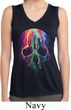 Halloween Melting Skull Ladies Sleeveless Moisture Wicking Shirt