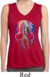 Halloween Melting Skull Ladies Sleeveless Moisture Wicking Shirt