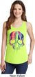 Halloween Melting Skull Ladies Tank Top