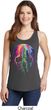 Halloween Melting Skull Ladies Tank Top
