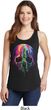 Halloween Melting Skull Ladies Tank Top