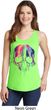 Halloween Melting Skull Ladies Tank Top