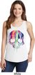 Halloween Melting Skull Ladies Tank Top