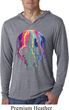 Halloween Melting Skull Lightweight Hoodie Shirt