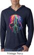 Halloween Melting Skull Lightweight Hoodie Shirt