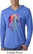 Halloween Melting Skull Lightweight Hoodie Shirt