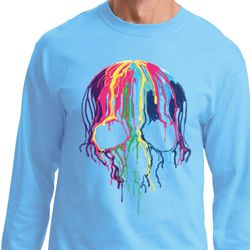Halloween Melting Skull Long Sleeve Shirt Halloween Melting Skull Long Sleeve Shirt
