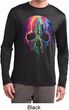 Halloween Melting Skull Mens Dry Wicking Long Sleeve Shirt