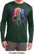 Halloween Melting Skull Mens Dry Wicking Long Sleeve Shirt