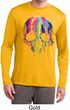 Halloween Melting Skull Mens Dry Wicking Long Sleeve Shirt