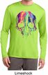 Halloween Melting Skull Mens Dry Wicking Long Sleeve Shirt