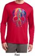 Halloween Melting Skull Mens Dry Wicking Long Sleeve Shirt