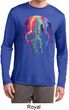 Halloween Melting Skull Mens Dry Wicking Long Sleeve Shirt