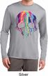 Halloween Melting Skull Mens Dry Wicking Long Sleeve Shirt