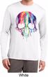 Halloween Melting Skull Mens Dry Wicking Long Sleeve Shirt