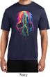 Halloween Melting Skull Mens Moisture Wicking Shirt