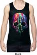 Halloween Melting Skull Mens Moisture Wicking Tanktop