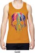 Halloween Melting Skull Mens Moisture Wicking Tanktop
