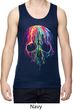 Halloween Melting Skull Mens Moisture Wicking Tanktop