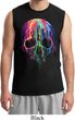 Halloween Melting Skull Mens Muscle Shirt