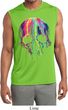Halloween Melting Skull Mens Sleeveless Moisture Wicking Shirt