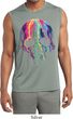 Halloween Melting Skull Mens Sleeveless Moisture Wicking Shirt